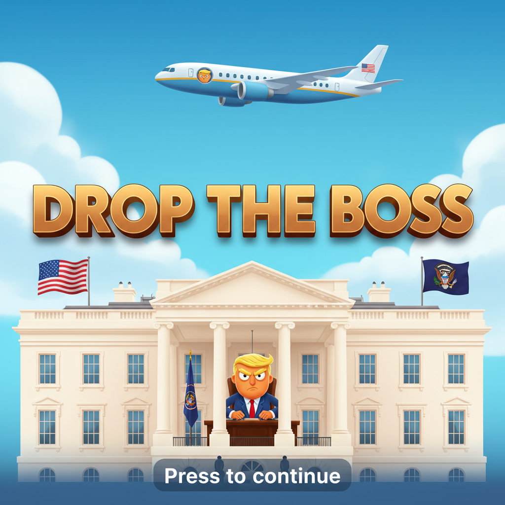 Drop the Boss slot main screen showing Air Force One and White House