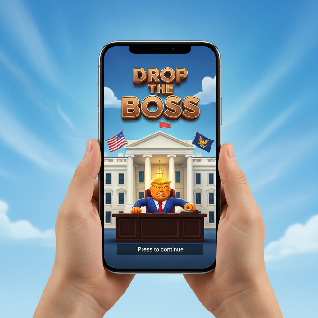 Drop the Boss on a smartphone screen — mobile version for UK players
